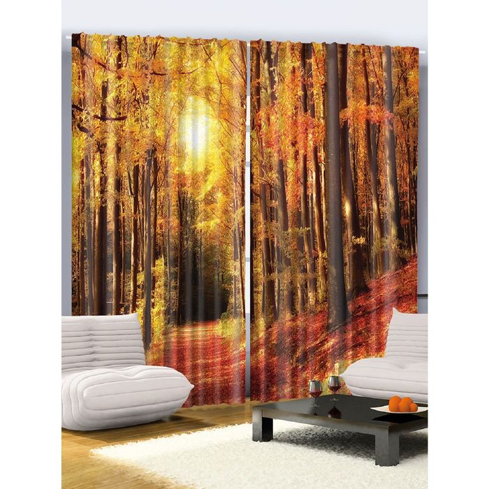 Комплект фотоштор Magic Lady 2512 , 145х265 см - 2 шт, п/э 100%