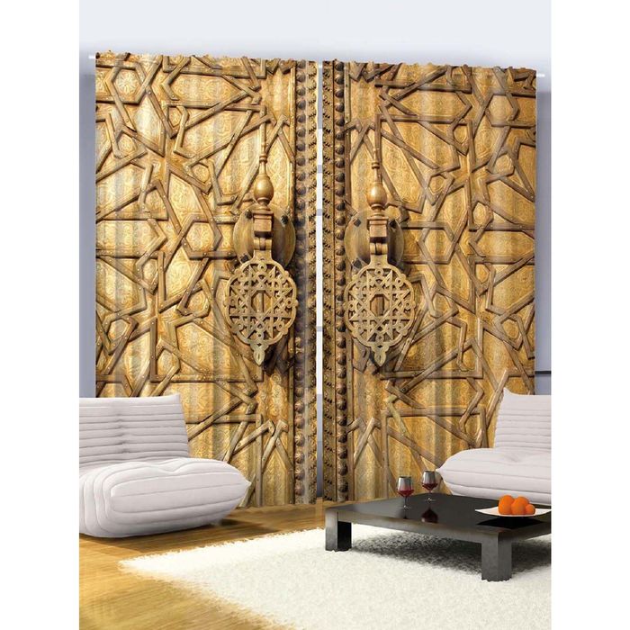 Комплект фотоштор Magic Lady «Железные ворота Византии», 145х265 см - 2 шт, п/э 100%