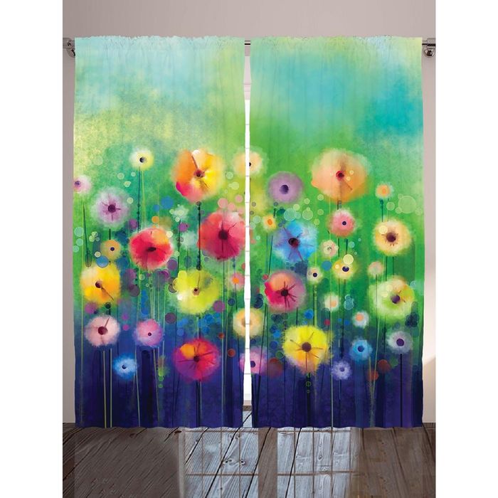 Комплект фотоштор Magic Lady «Нежные цветы для женщин», 145х265 см - 2 шт, п/э 100%