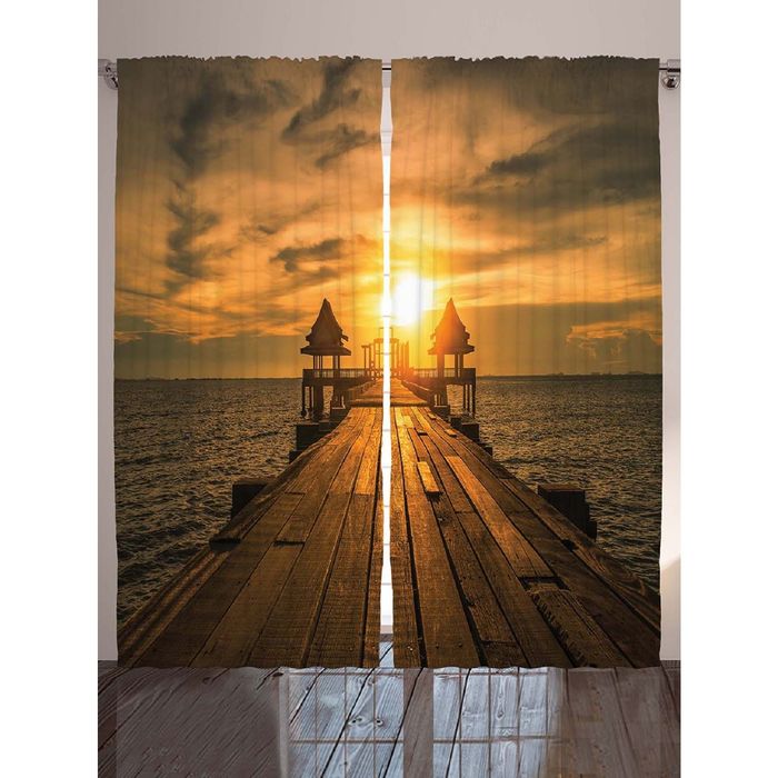 Комплект фотоштор Magic Lady «Солнечный день художника», 145х265 см - 2 шт, п/э 100%