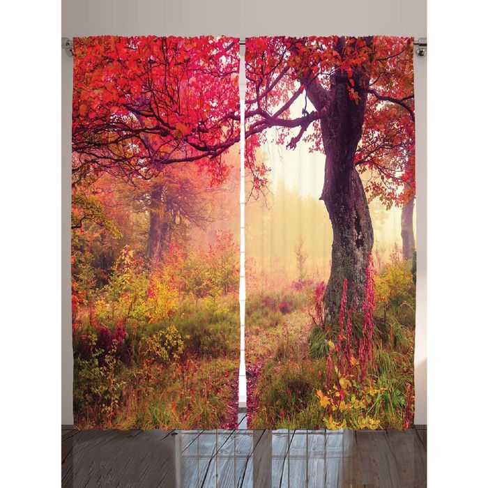 Комплект фотоштор Magic Lady 9349 , 145х265 см - 2 шт, п/э 100%