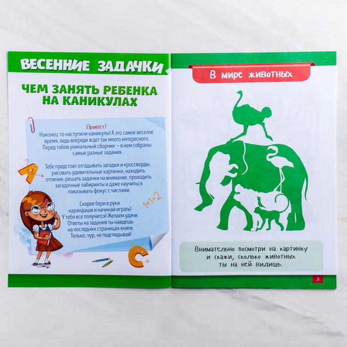 Книга - игра «Чем занять ребенка на каникулах, Весна»