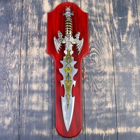 Сувенирный меч на планшете, цветное нанесение на лезвии, 52 см Ош