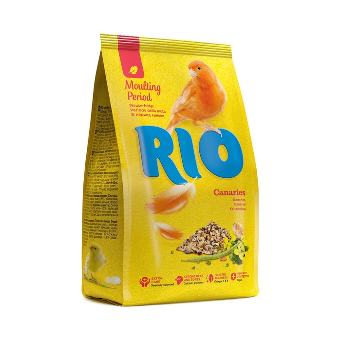 Корм RIO для канареек в период линьки, 500 г корм для канареек рио в период линьки 500 г