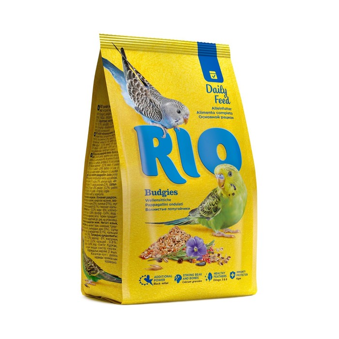 Корм RIO для волнистых попугаев, 500 г корм rio для крупных попугаев 500 г