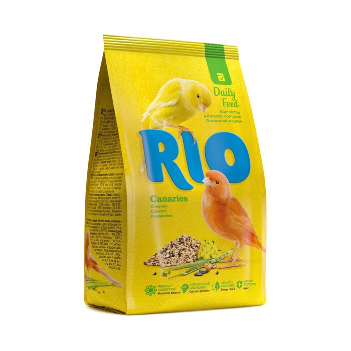Корм RIO для канареек, 500 г корм rio для канареек в период линьки 500 г