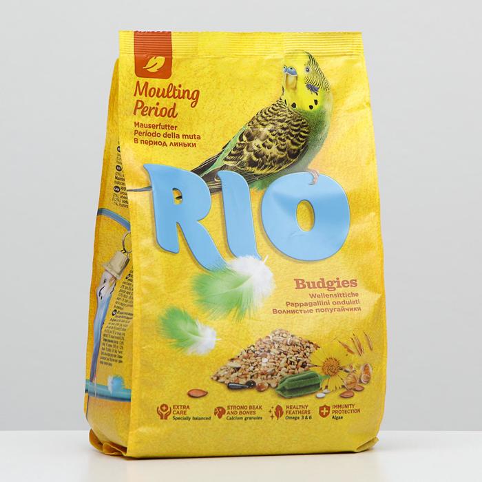 Корм RIO для волнистых попугаев в период линьки, 1 кг