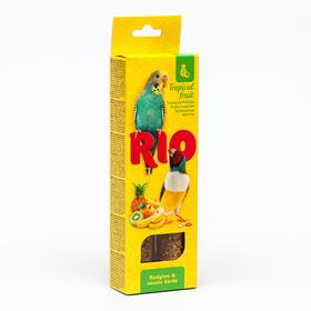 Палочки RIO для волнистых попугайчиков и экзотов с тропическими фруктами, 2 х 40 г