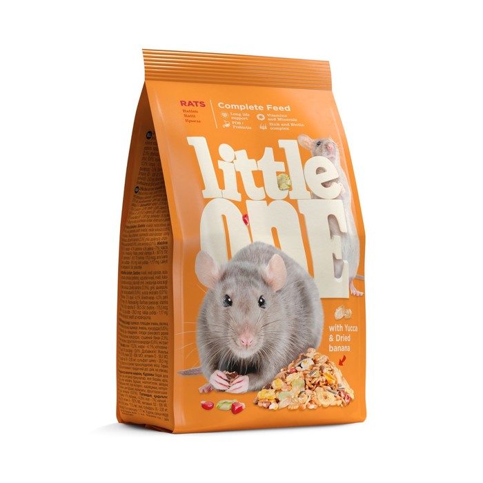 корм little one для крыс 400 гр х 2 упаковки Корм Little One для крыс, 400 г
