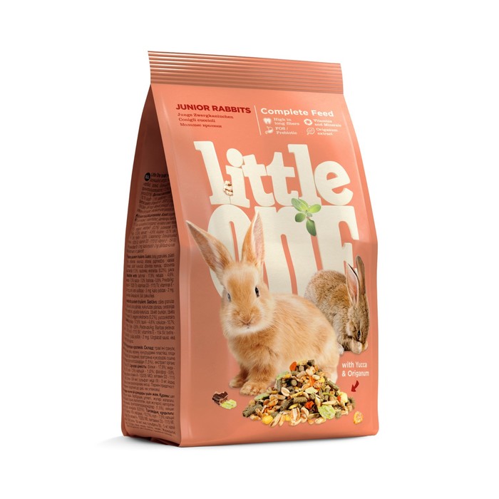 Корм Little One для молодых кроликов, 900 г little one корм для кроликов 900 г