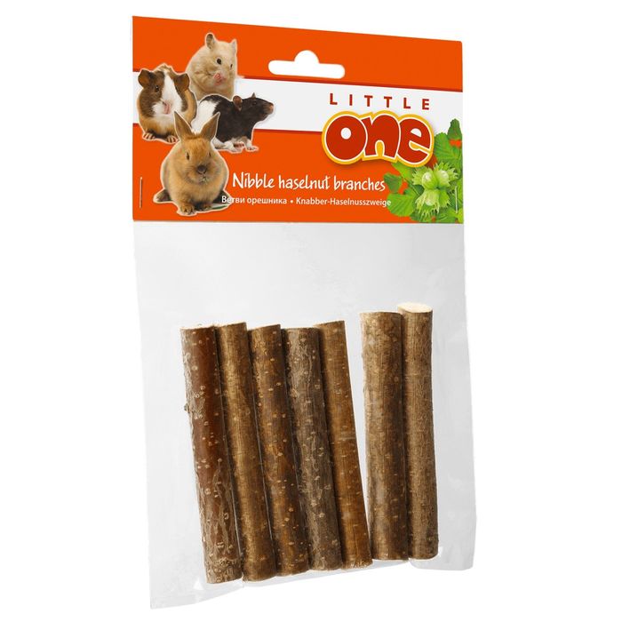 Лакомство Little One   "Ветви орешника"  для грызунов, для изгрызания, 100гр, 7шт