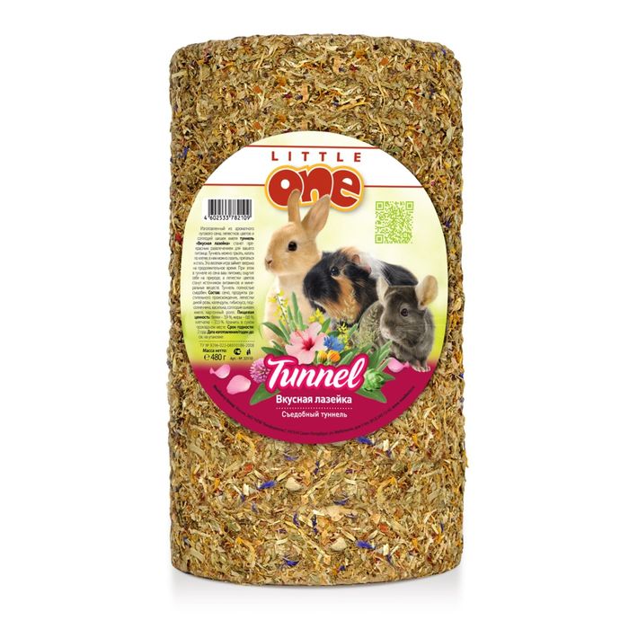 Лакомство Little One "Вкусная лазейка" для крупных грызунов, 480гр