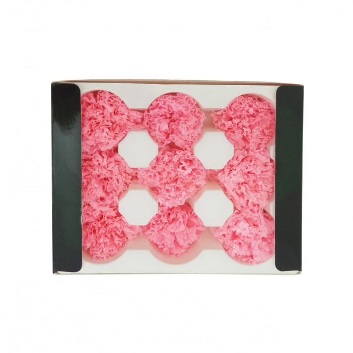 Гвоздика, средний бутон, 4 х 4 х 5 см, розовый