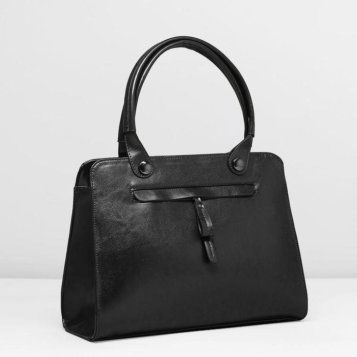 Сумка женская, 1 отдел с перегородкой, 2 наружных кармана, цвет чёрный