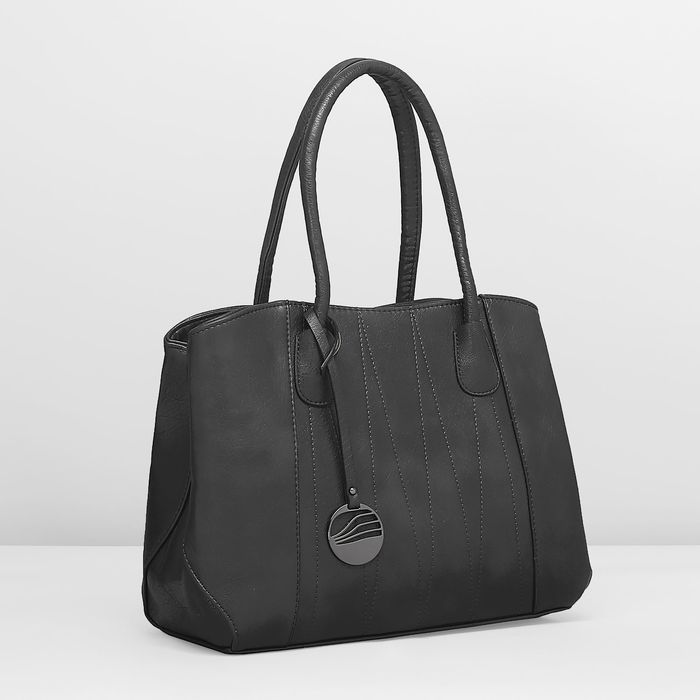 Сумка женская, 1 отдел с перегородкой, наружный карман, цвет чёрный