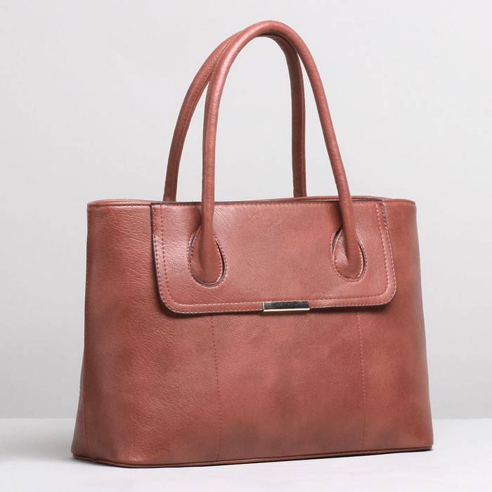 Сумка женская, 1 отдел с перегородкой, наружный карман, цвет терракот