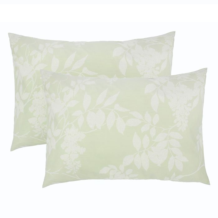Комплект наволочек "Этель Premium" Зеленый сад 50х70+5 см - 2 шт., сатин