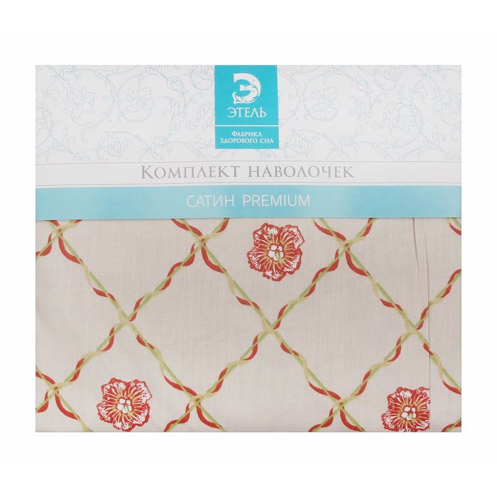 Комплект наволочек "Этель Premium" Кантри 50х70 см - 2шт, сатин