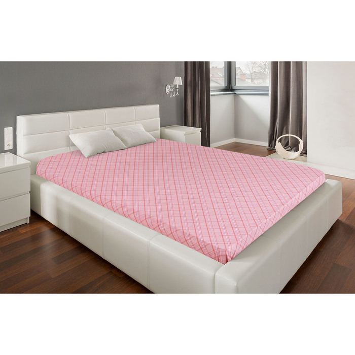 Простыня "Этель Premium" Цветочная бирюза 220х240 см, сатин