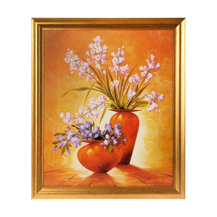 Картина "Флеш" вазы с цветочными веточками