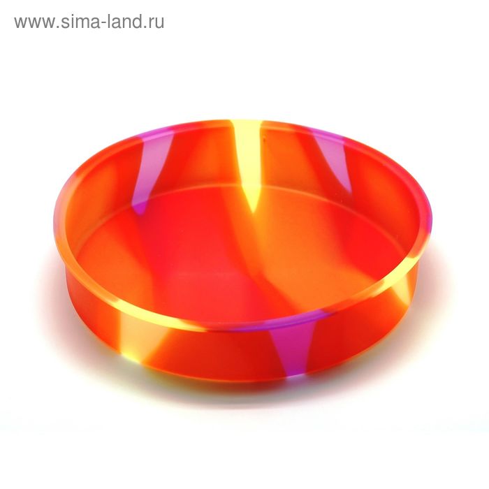 Форма для выпечки круглая Atlantis «Торт», цвет оранжевый