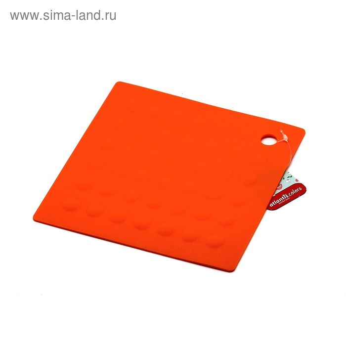 фото Подставка под горячее квадратная atlantis, цвет оранжевый