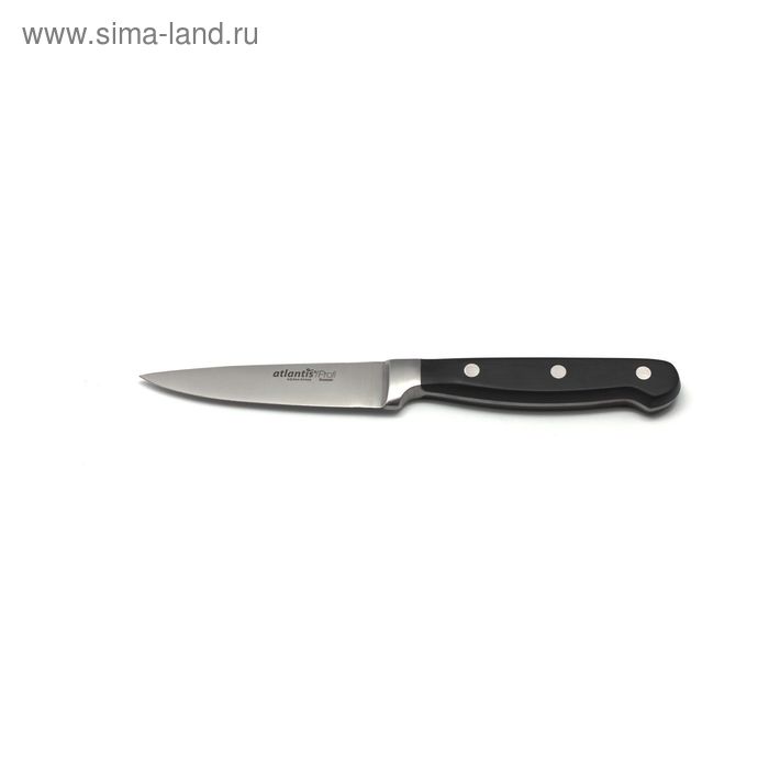 Нож для овощей Atlantis, цвет чёрный, 9 см нож для овощей atlantis 9 см темное дерево 24709 sk