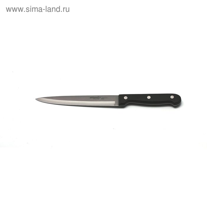 Нож для нарезки Atlantis, цвет чёрный, 16.5 см нож для нарезки atlantis цвет чёрный 18 см