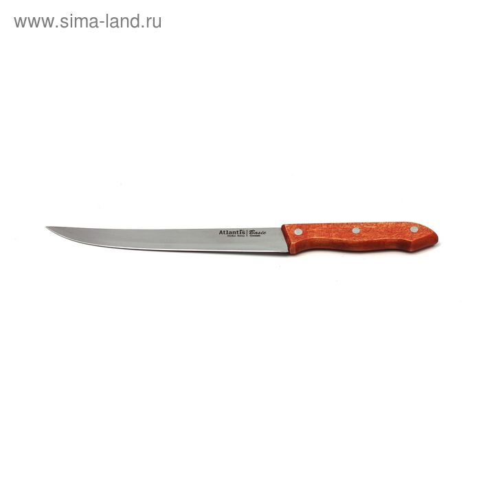 Нож для нарезки Atlantis, цвет коричневый, 20 см нож для нарезки atlantis зевс 20 см