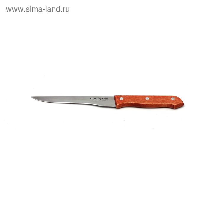 фото Нож обвалочный atlantis, 15 см, цвет оранжевый