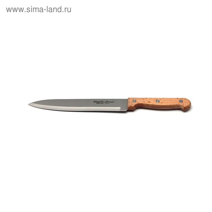 Нож для нарезки Atlantis, цвет бежевый, 19 см нож для нарезки atlantis цвет коричневый 16 5 см
