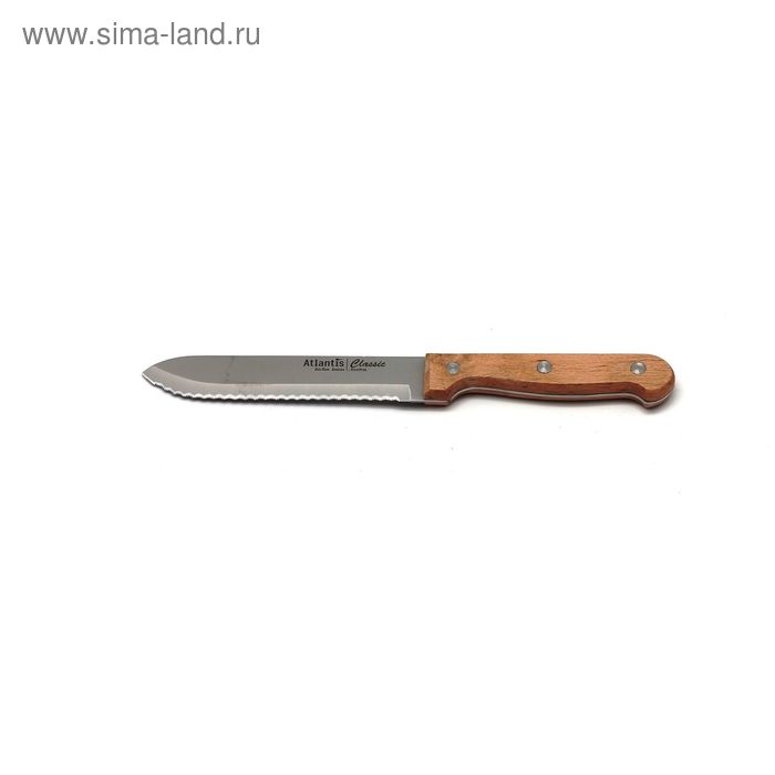 Нож для томатов Atlantis, цвет светло-коричневый, 14 см нож для томатов зевс 24315 sk atlantis