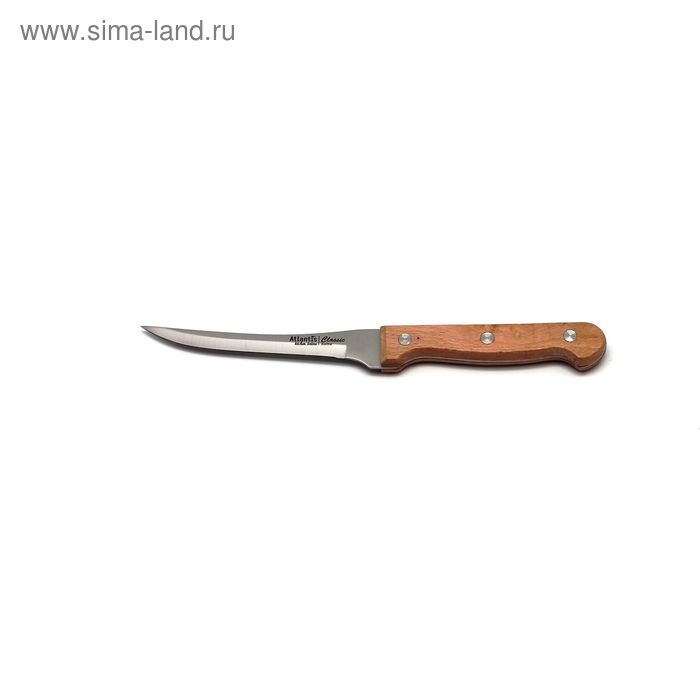 Нож для овощей Atlantis, цвет коричневый, 10 см нож atlantis 24410 sk 9см для овощей