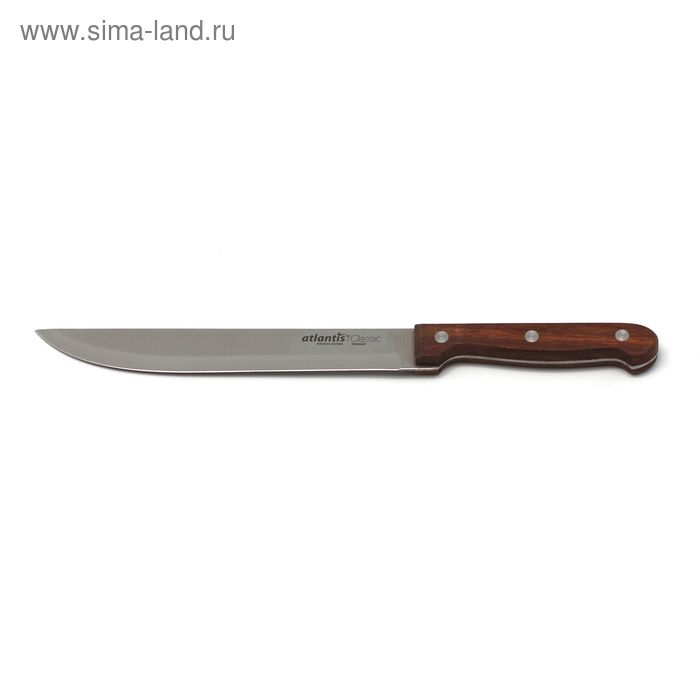 нож для пиццы atlantis цвет коричневый Нож для нарезки Atlantis, цвет коричневый, 20 см