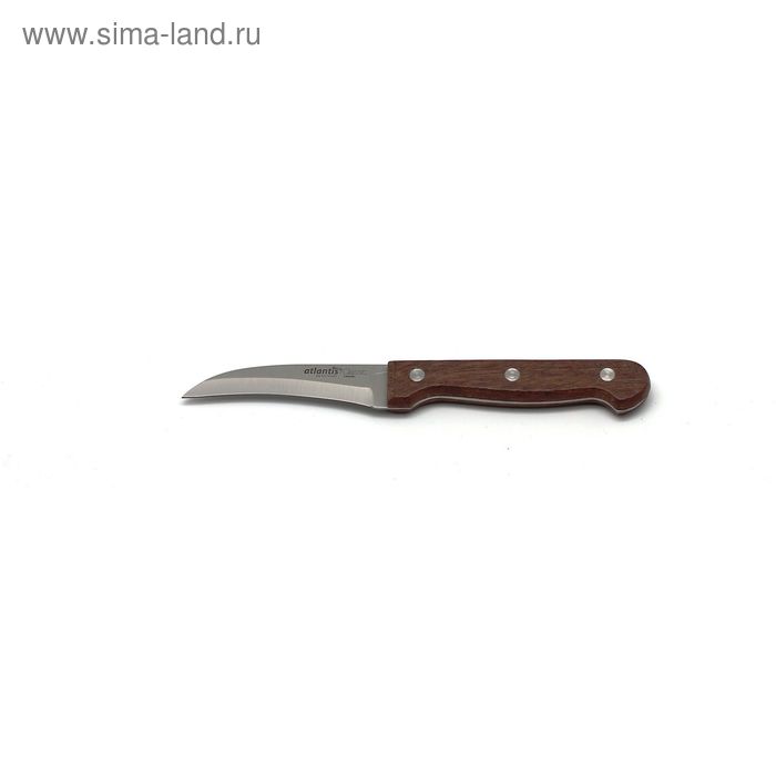 Нож для чистки Atlantis, цвет коричневый, 8 см нож для чистки atlantis d1014