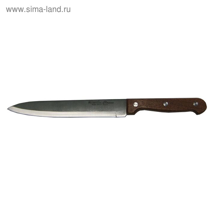 Нож для нарезки Atlantis, цвет коричневый, 19 см нож для нарезки atlantis цвет светло коричневый 20 см