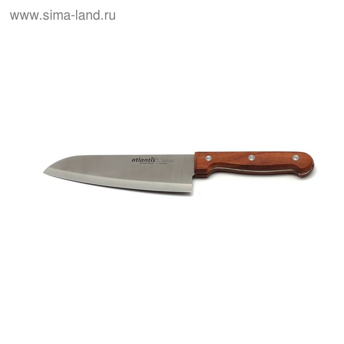 Нож поварской Atlantis, цвет коричневый, 15 см нож поварской геракл 33 см 24102 sk atlantis