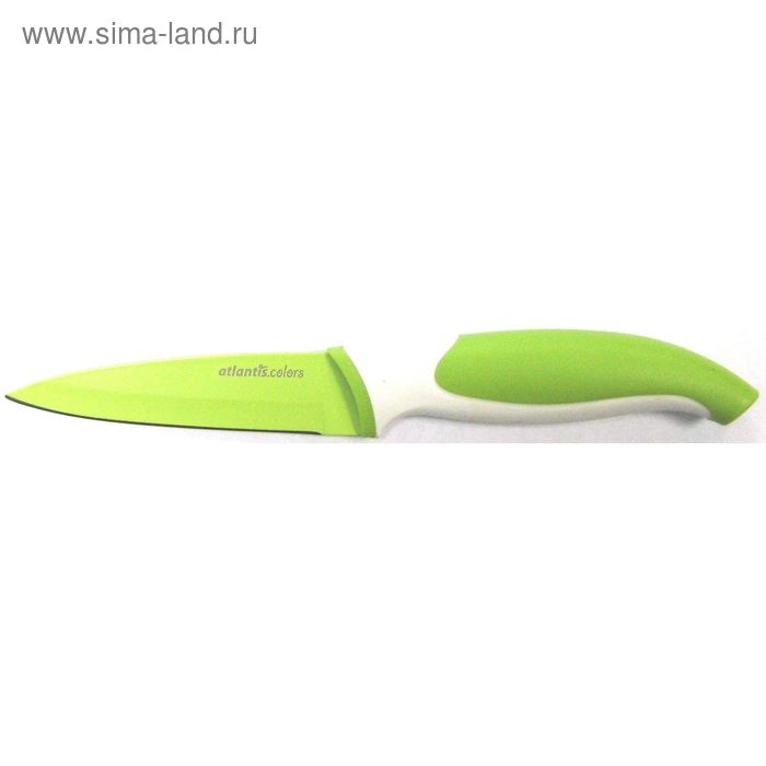 фото Нож для овощей atlantis, 9 см, цвет салатовый