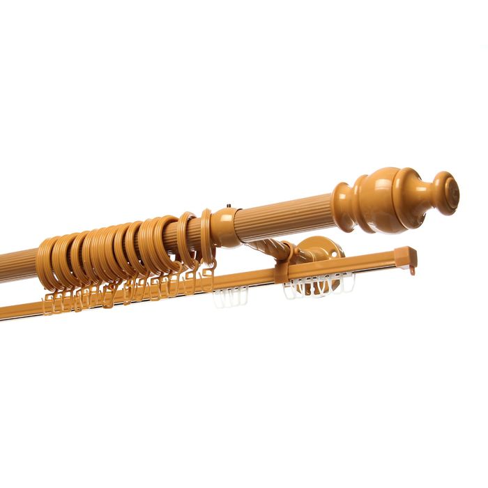 Карниз круглый, длина 180 см d=2,8 см, бук