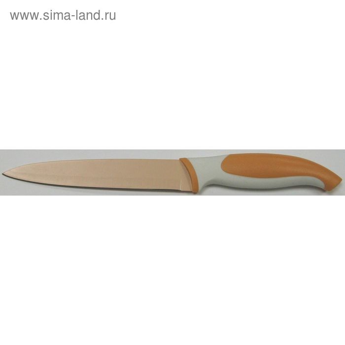 Нож кухонный Atlantis, цвет оранжевый, 13 см нож atlantis 24408 sk нож кухонный 12см