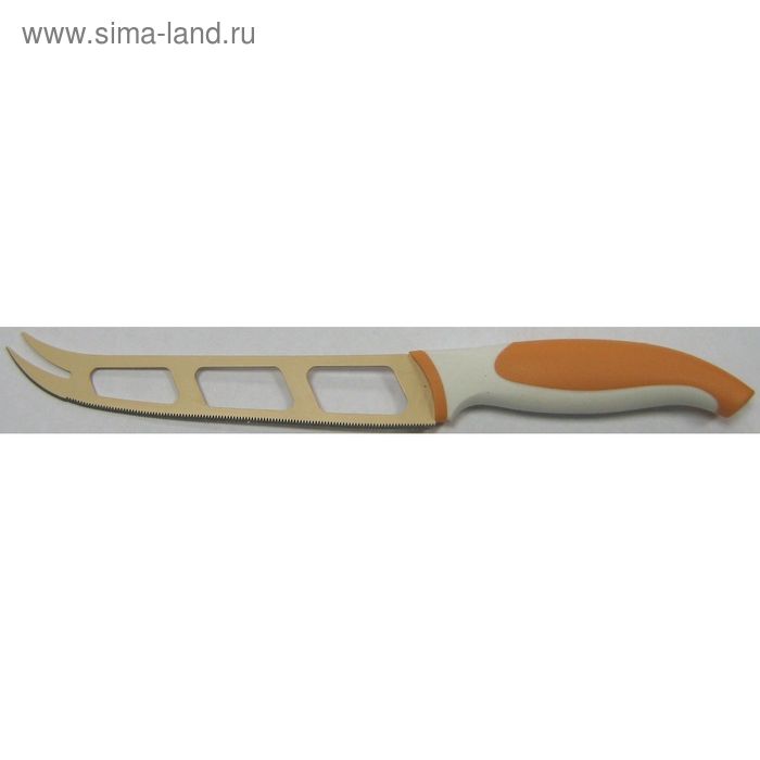 Нож для сыра Atlantis, цвет оранжевый, 13 см нож для сыра cello c037 atlantis