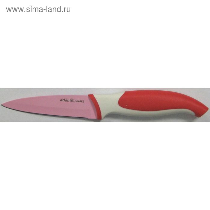 фото Нож для овощей atlantis, 9 см, красный