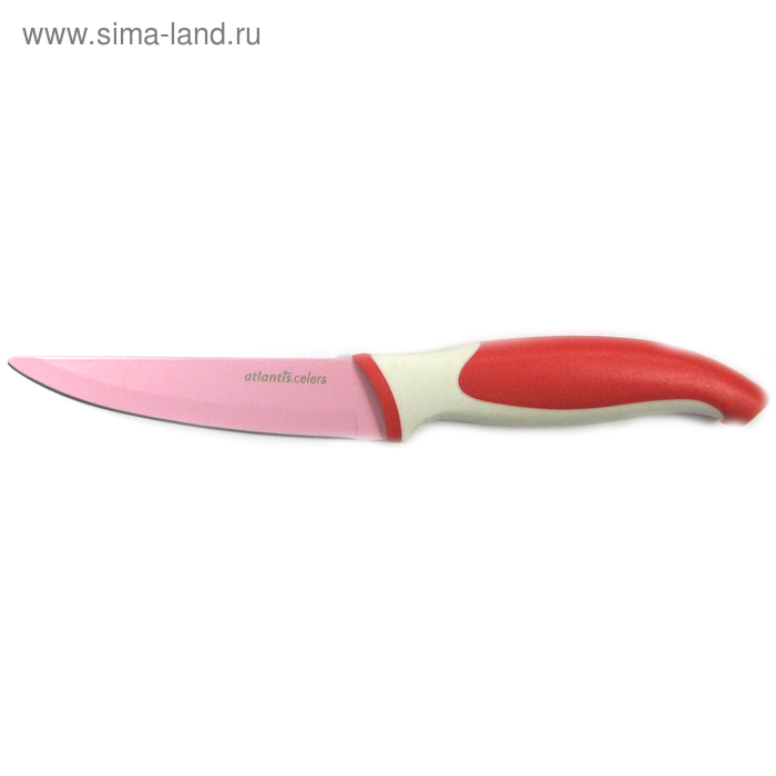 фото Нож для овощей atlantis, 10 см, красный