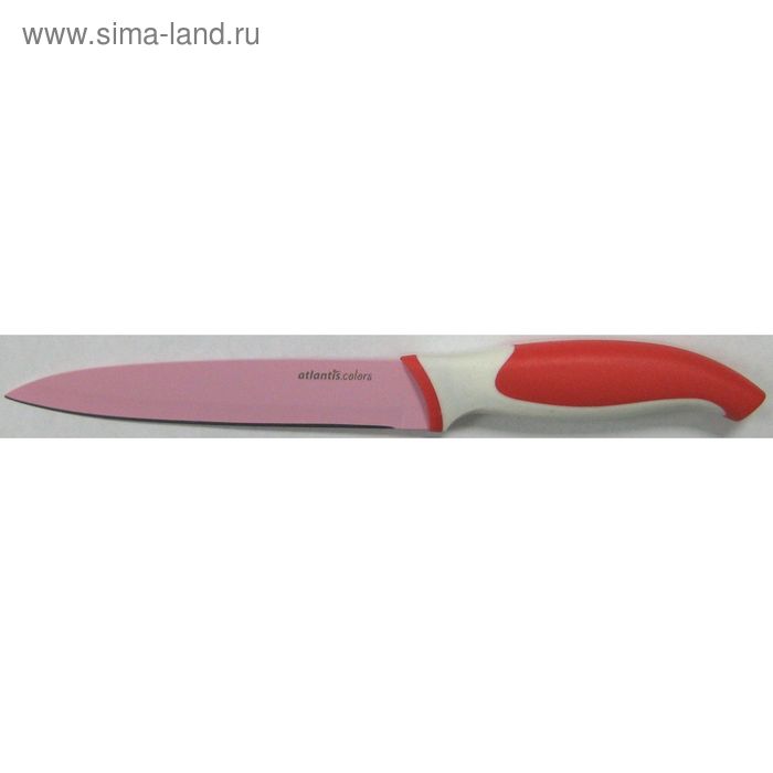 фото Нож кухонный atlantis, 13 см, цвет красный