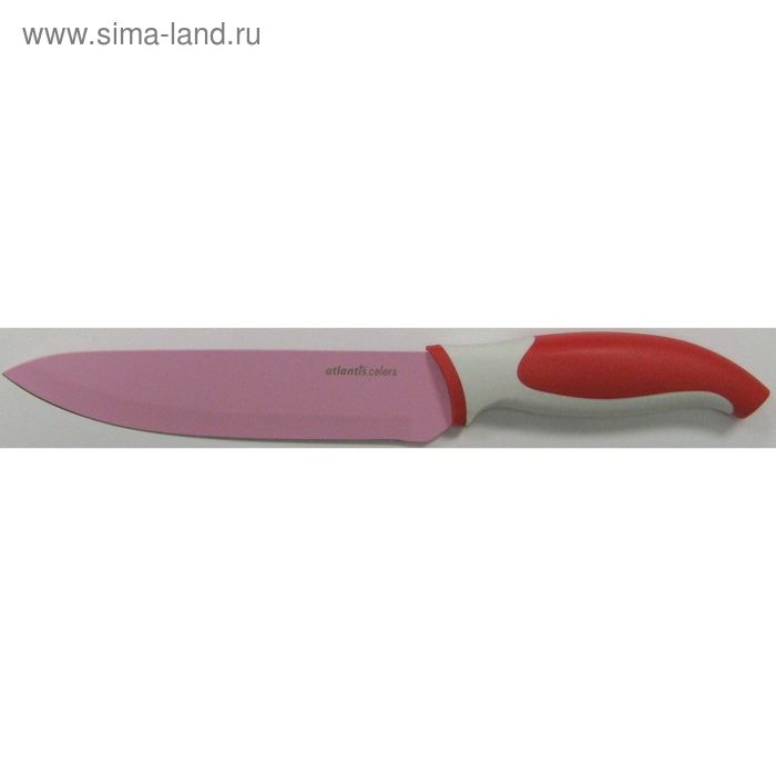 фото Нож поварской atlantis, 15 см, красный