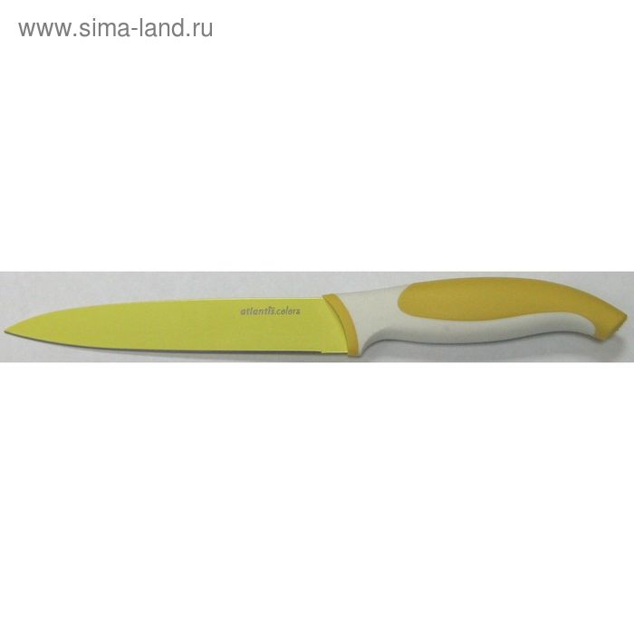 фото Нож кухонный atlantis, 13 см, цвет жёлтый