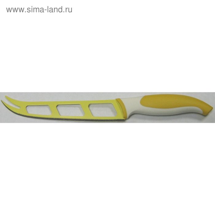 Нож для сыра Atlantis, цвет жёлтый, 13 см нож для сыра оранжевый 5z o atlantis