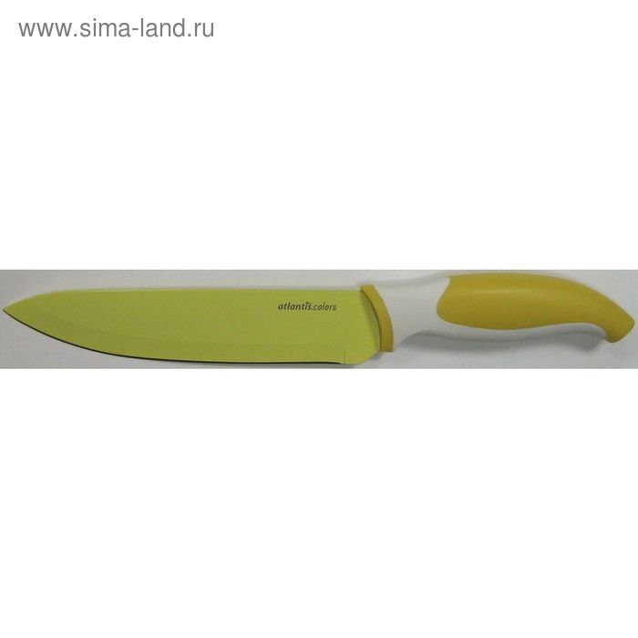 Нож поварской Atlantis, цвет жёлтый, 15 см нож поварской atlantis зевс 15 см