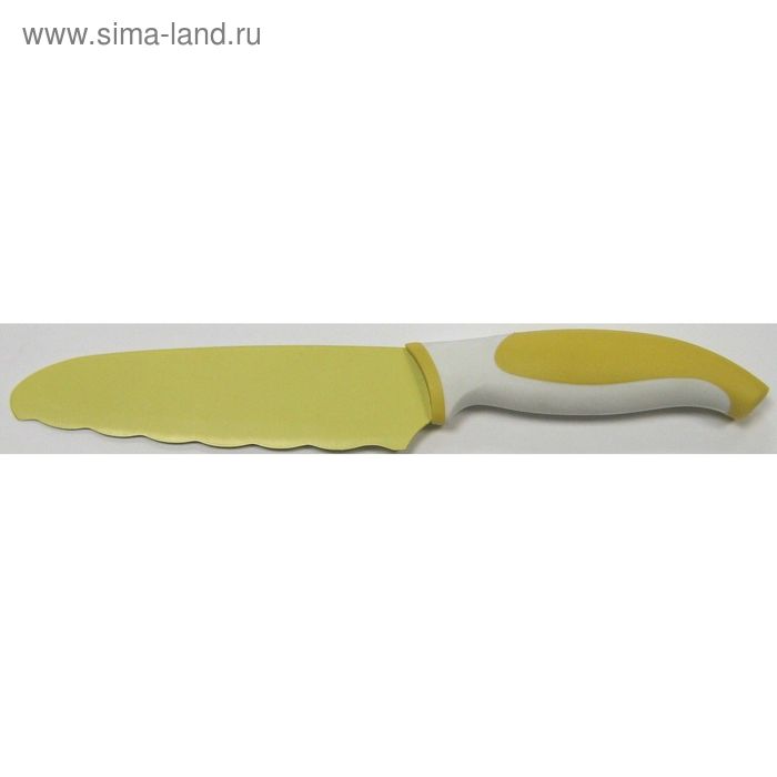 фото Нож универсальный atlantis, 16 см, цвет жёлтый