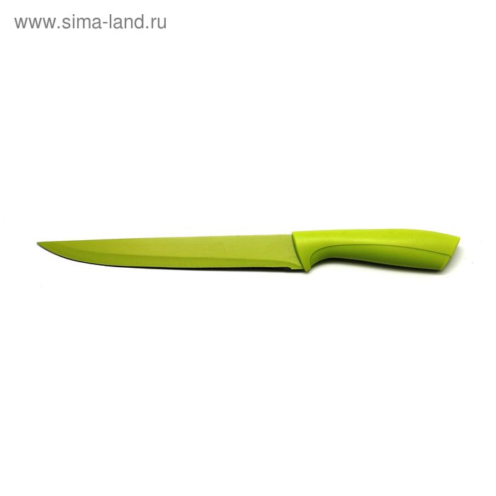 Нож для нарезки Atlantis, цвет зелёный, 20 см нож для нарезки atlantis цвет коричневый 16 5 см